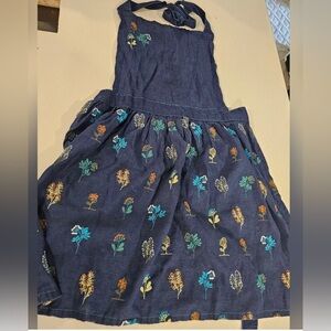 Anthropologie Womans Blue Linen Blend